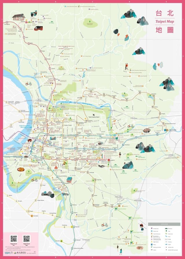 Taipei sightseeing map